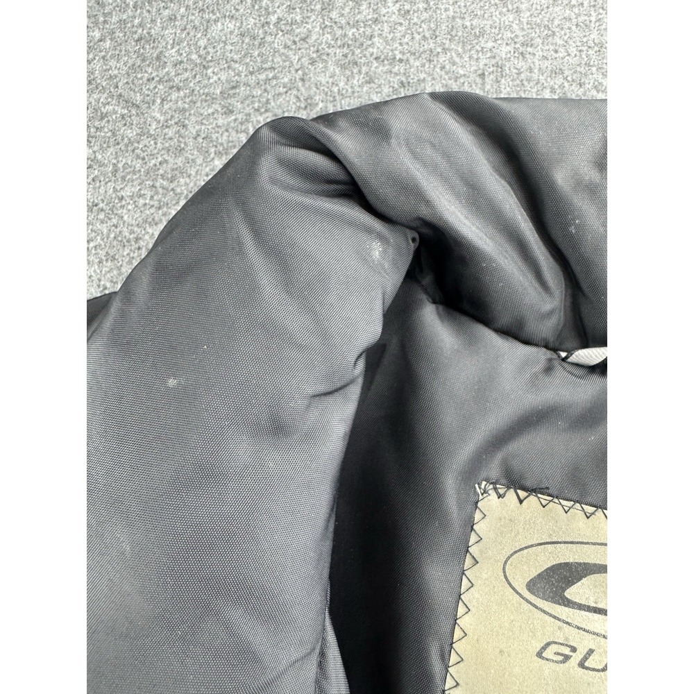 Guess Jacket Womens Size Large Black Quilted Puffer Down Coat Hidden Hoodie Ski‎ - Picture 13 of 16